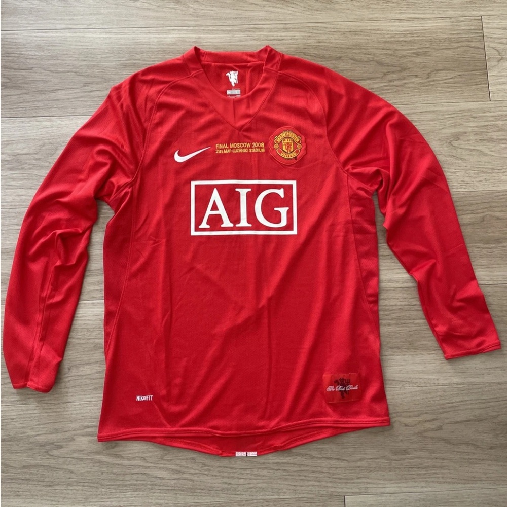 Cristiano Ronaldo jersey red Manchester United long sleeve (Moscow 2008 Final)